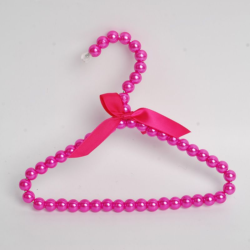 Pet Clothes Hanger CAYJ Pearl Bowknot Rose Red 1 hanger — image 1