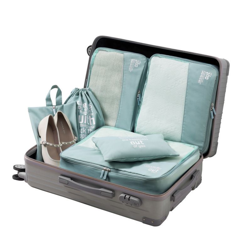 Show set Travel Storage Bag 6 Piece Set Polyester Black view 5