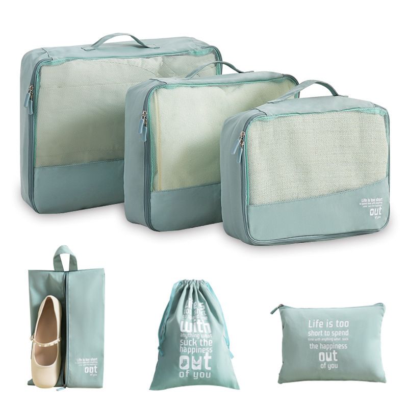 Show set Travel Storage Bag 6 Piece Set Polyester Pink view 7