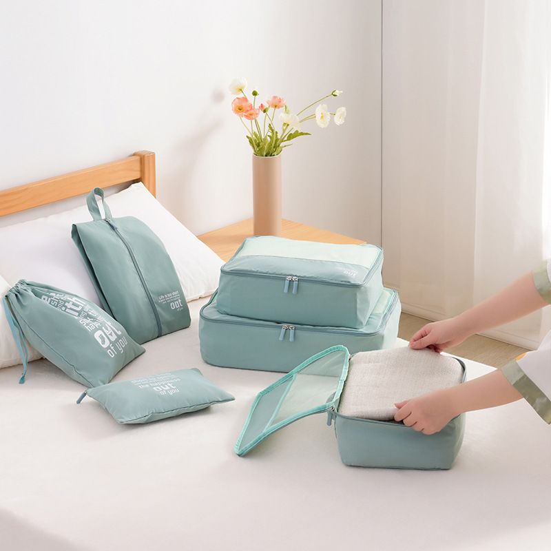Show set Travel Storage Bag 6 Piece Set Polyester Fruit Green view 4