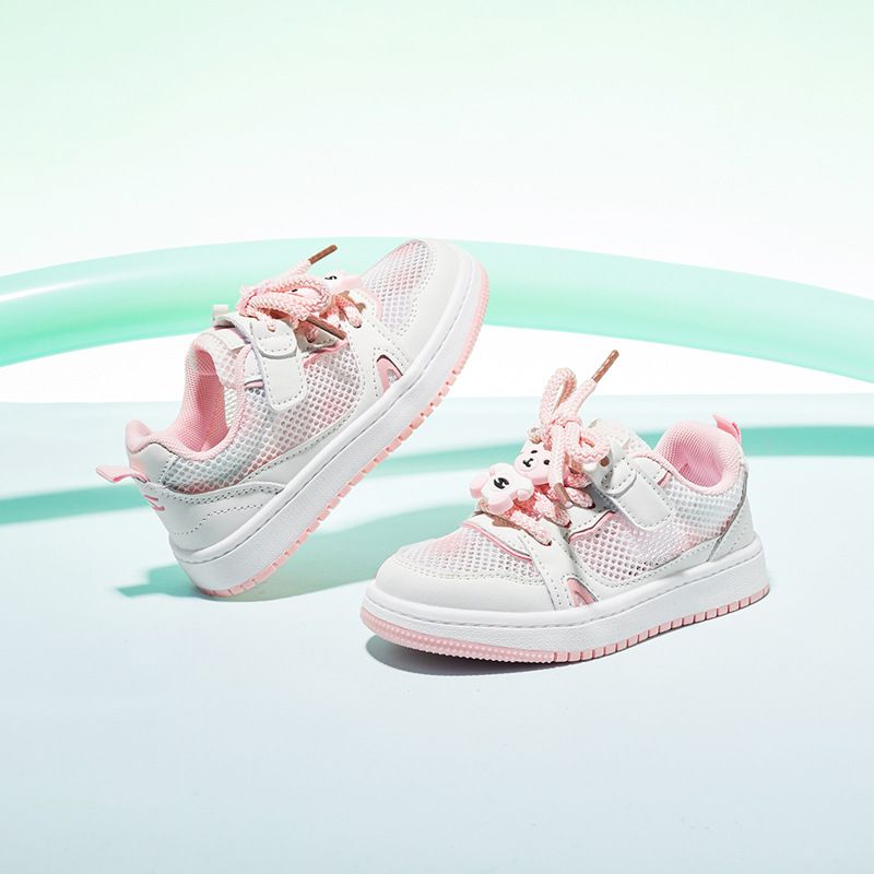 HOBIBEAR Kids Mesh Shoes Breathable Light Summer... GU7922 white green 31 view 5