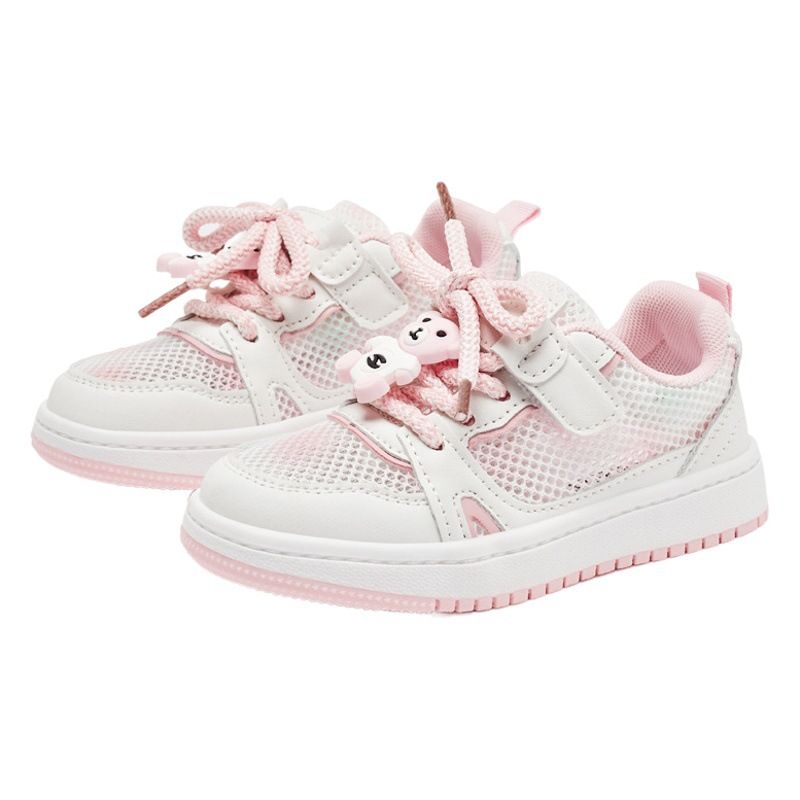 HOBIBEAR Kids Mesh Shoes Breathable Light Summer... GU7922 white green 32 view 2