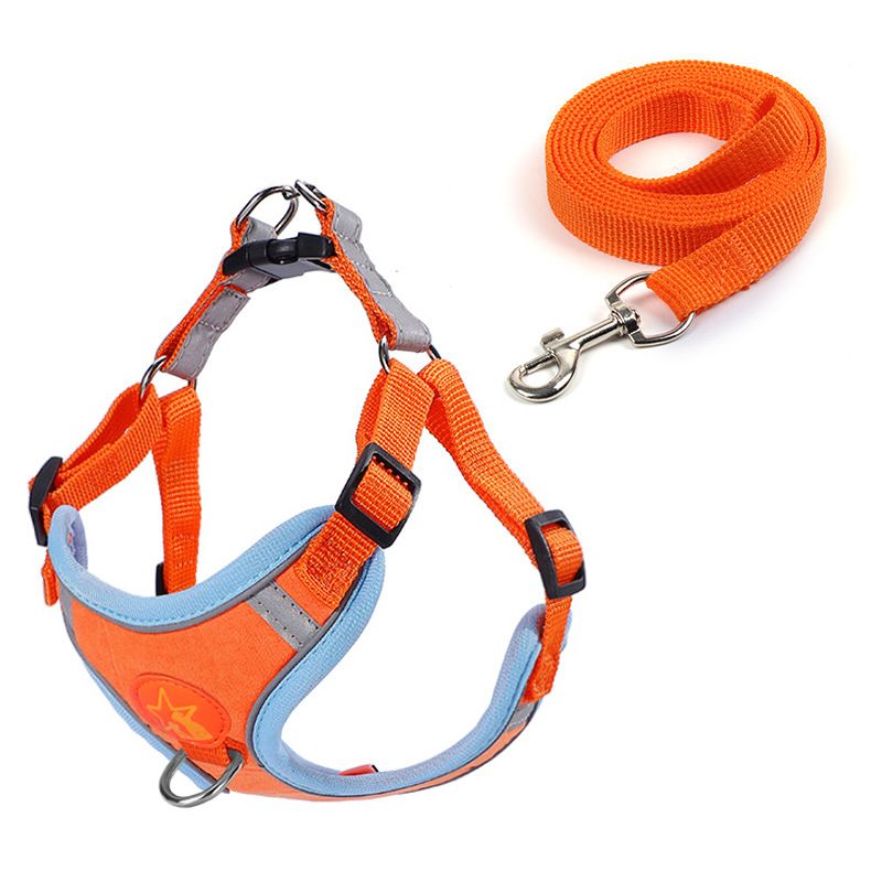 Benasen Reflective Dog Harness Vest Fabric Green XS Orange L (Recommended for — image 1