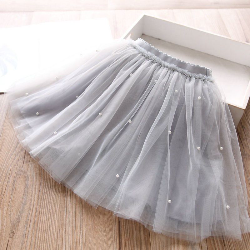 Girls Cotton Cake Skirt Princess Grey 110 view 2