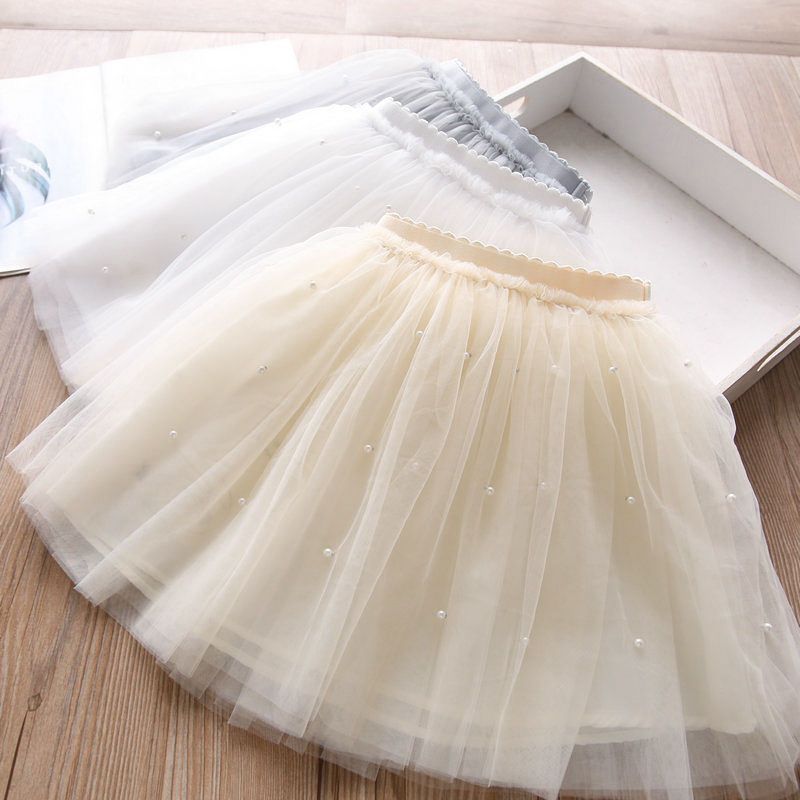 Girls Cotton Cake Skirt Princess Grey 110 view 3