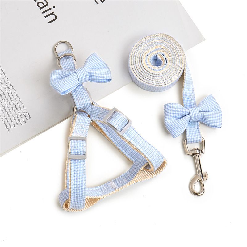 Nylon Houndstooth Dog Leash Cat Harness Blue 1.0cm Red 1.5cm recommend 4.00 view 3