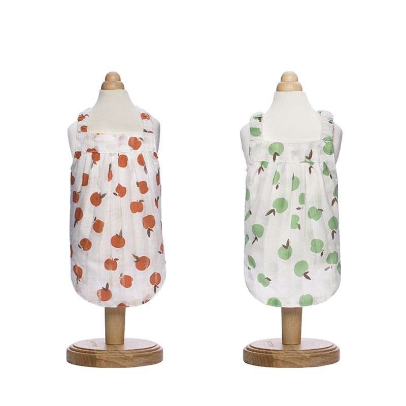 New Mai Lei Summer Cotton Fruit Print Dog Vest Green view 6