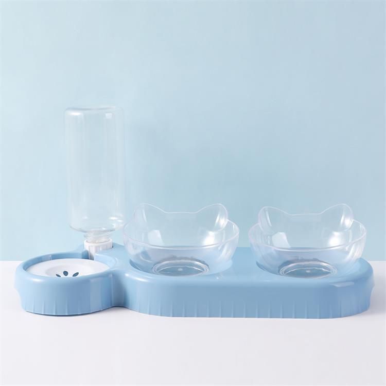 Snail Automatic Pet Feeder Plastic Dog Cat Bowl Girl powder view 4