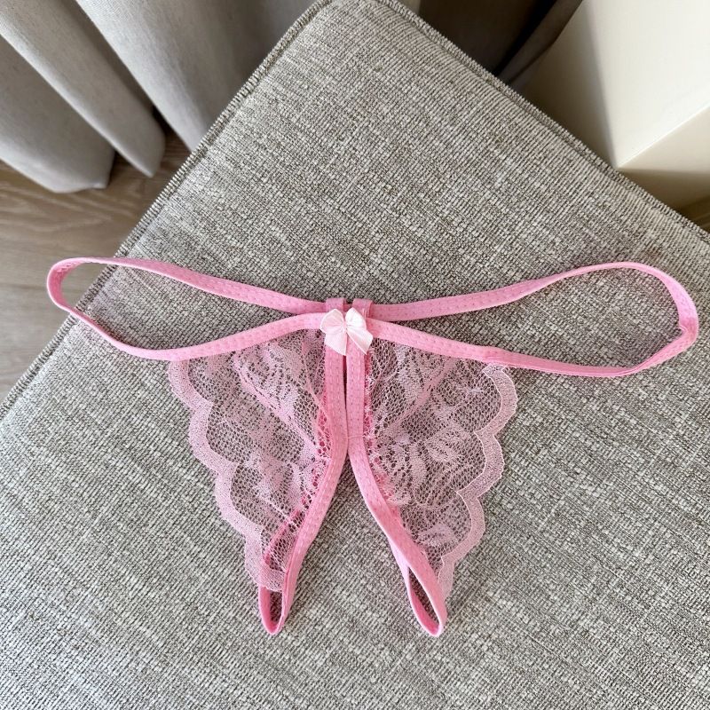 Lace Open Crotch T Pant Long Night Nylon Female 3007 Pink All yards (40.00 view 5