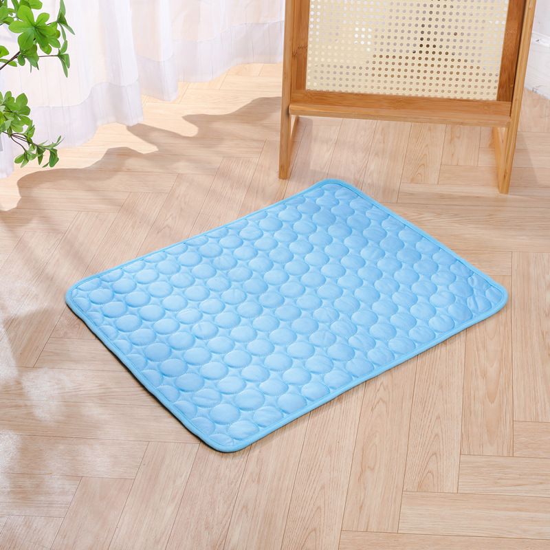Jun Zhe Pet Ice Silk Cooling Mat for Dogs Ice silk pad blue XL(100*75cm) about