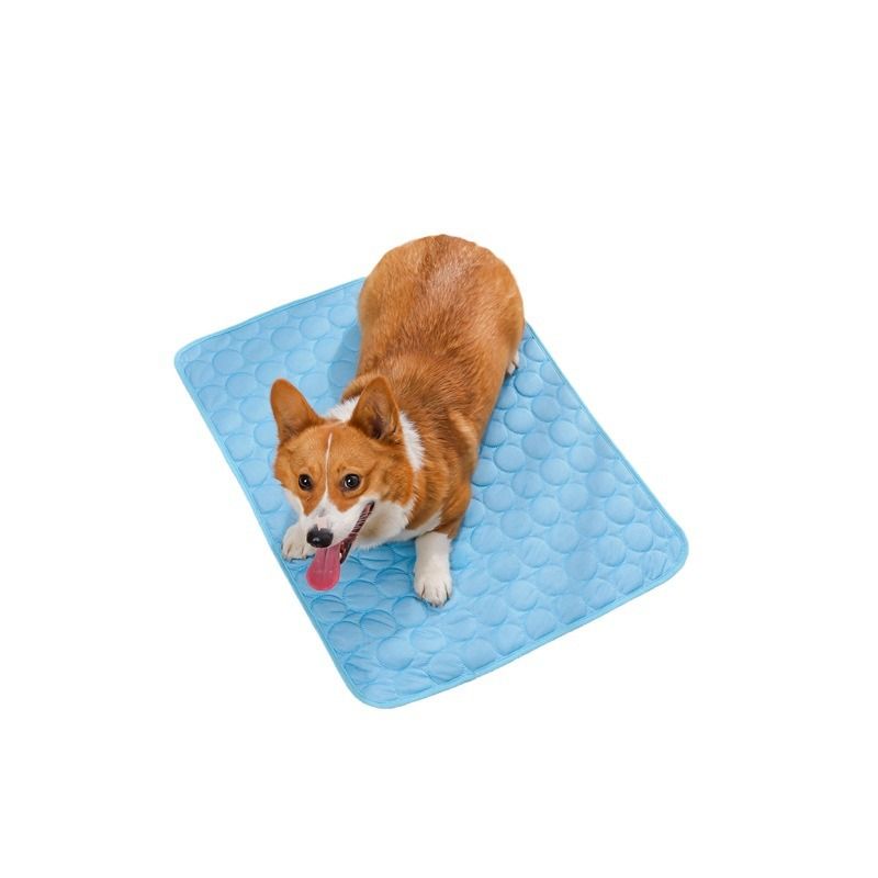 Jun Zhe Pet Ice Silk Cooling Mat for Dogs Ice Silk Pad Pink XL(100*75cm) about view 7