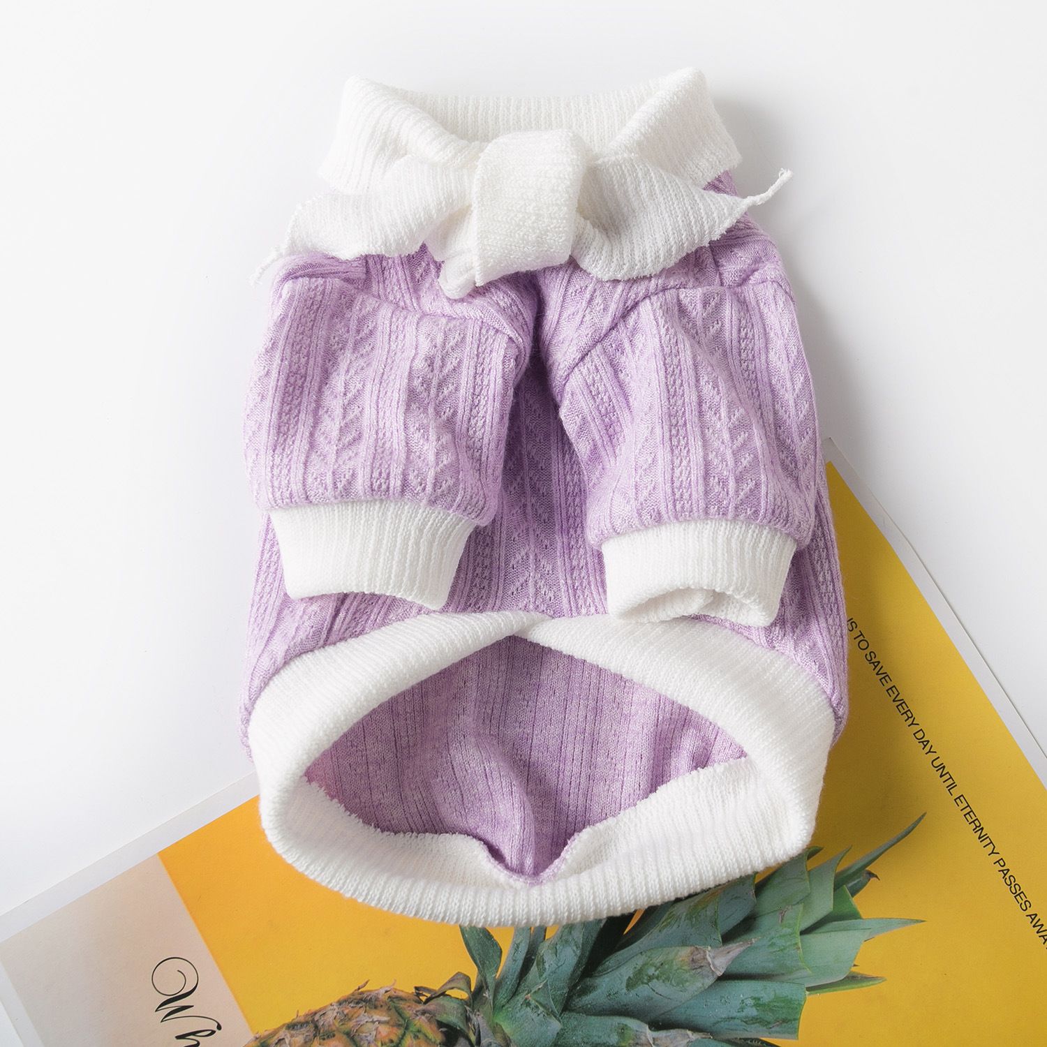 Odd Pet Soft Cloud Dog Clothes Small Puppy Soft Waxy Sweater Pink XS view 2