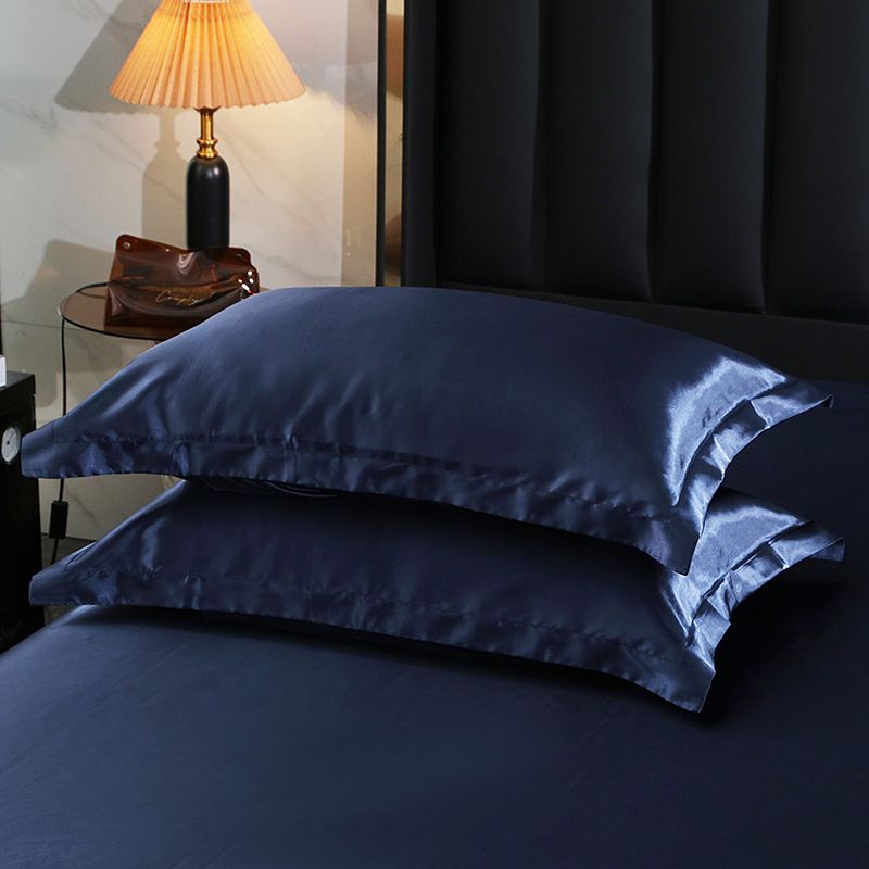 Silk Pillowcase Polyester 30s Washed Burgundy 48x74cm [pair] view 4