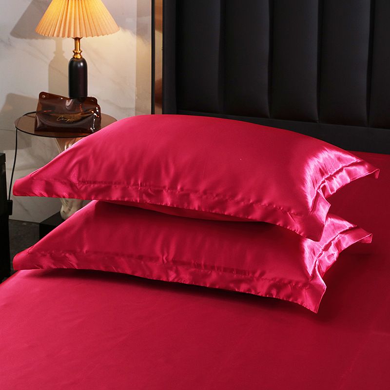 Silk Pillowcase Polyester 30s Washed Konjac purple 48x74cm [pair] view 5