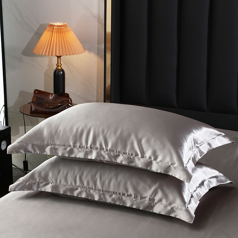 Silk Pillowcase Polyester 30s Washed Matcha green 48x74cm [pair] view 3
