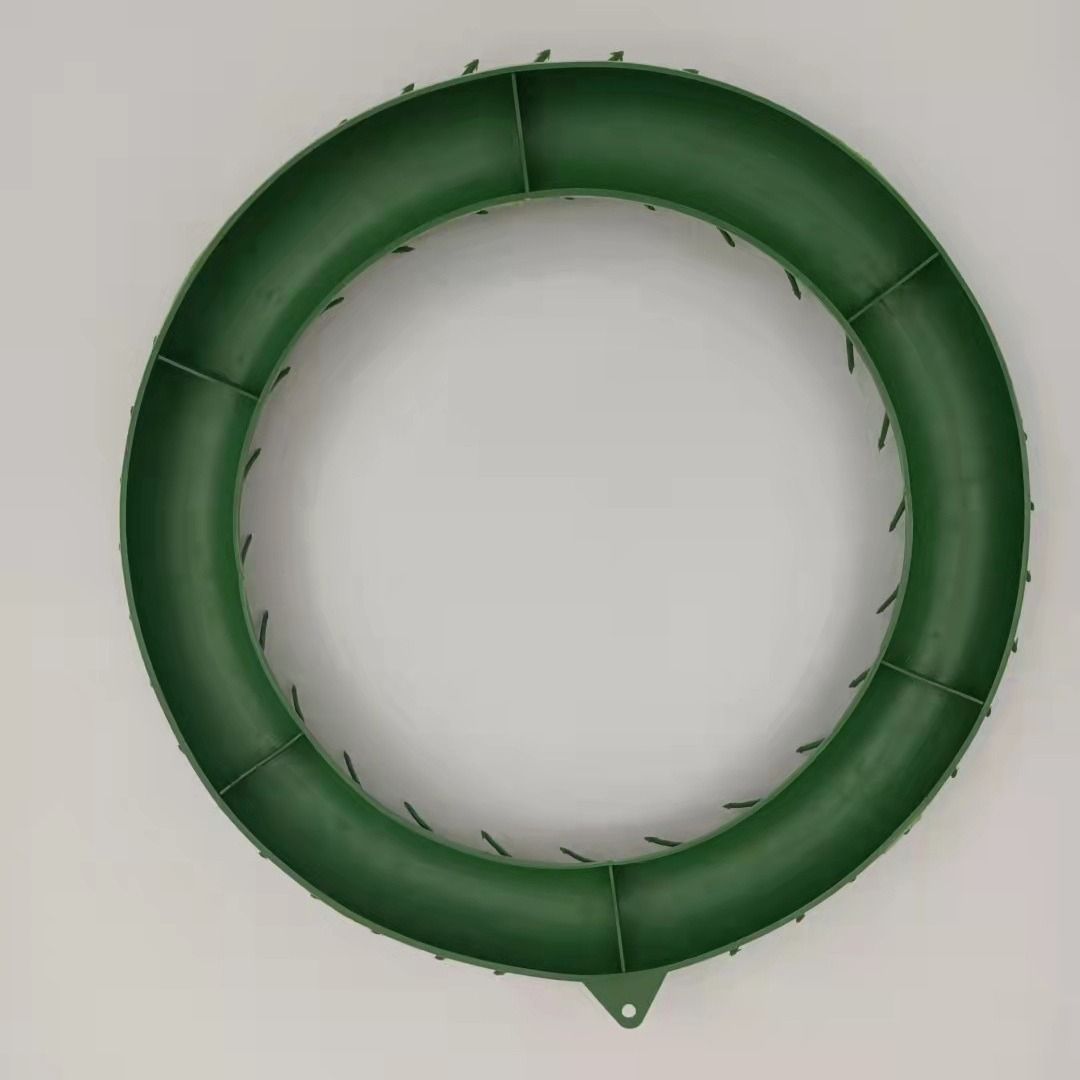 Christmas Wreath Plastic Green Diameter 30cm Diameter 20cm 66 mesh view 2