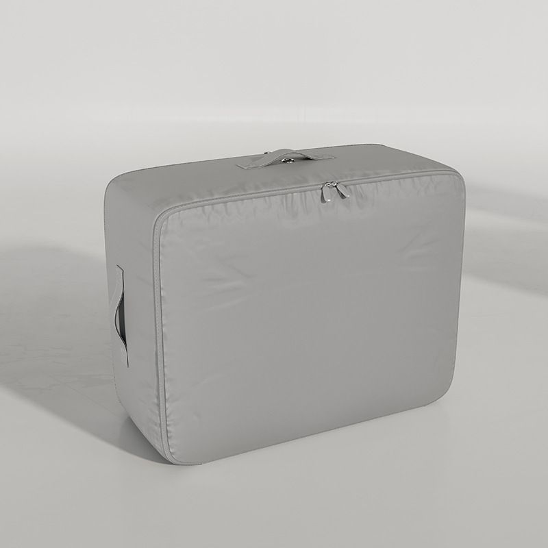 Mu Family Satin Quilt Storage Bag Large Cube Extreme Grey Medium 52*27*42cm