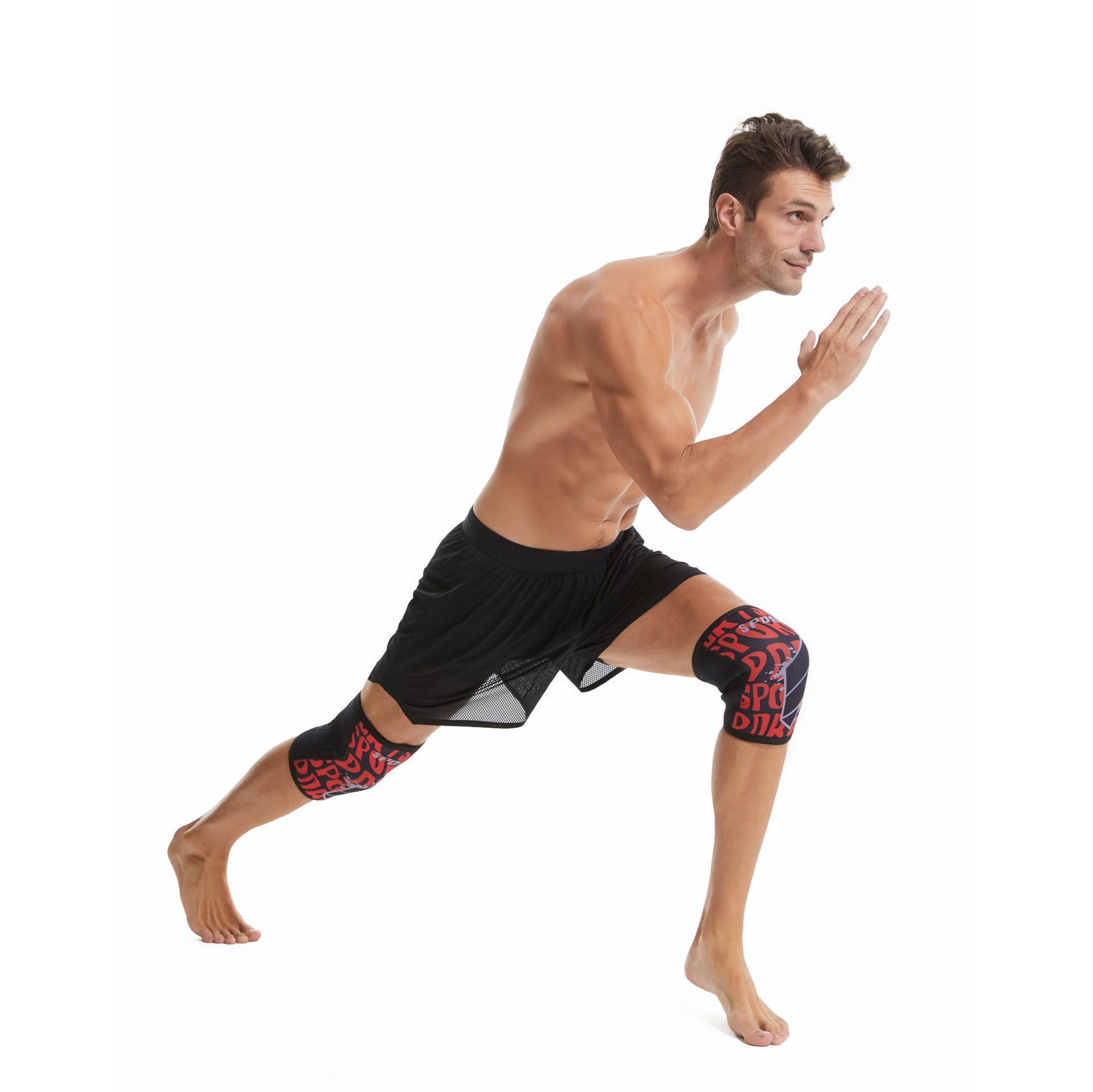 Flat Force Motion Thickened Knee Pads Brick Red L Size: L view 3