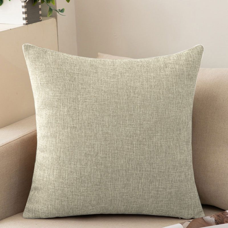 Shengdu Solid Color Polyester Pillow Case 40x40cm csmm hemp natural color