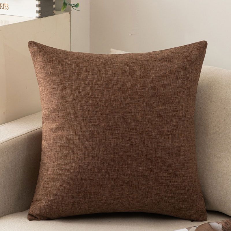 Shengdu Solid Color Polyester Pillow Case 40x40cm Csmm Dark Curry 50*50cm