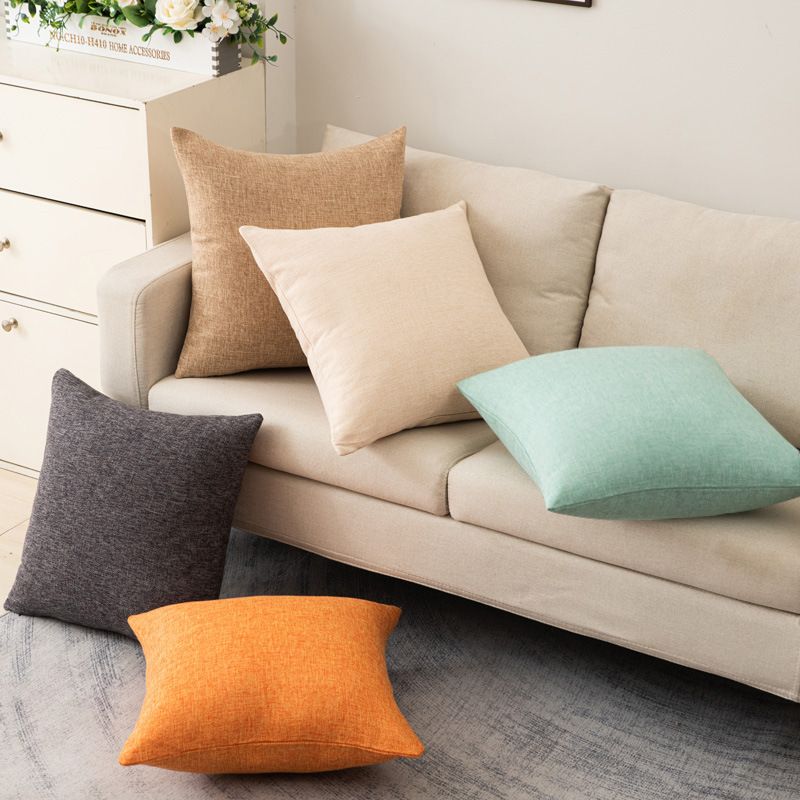Shengdu Solid Color Polyester Pillow Case 40x40cm csmm sky blue 45*45cm single view 2