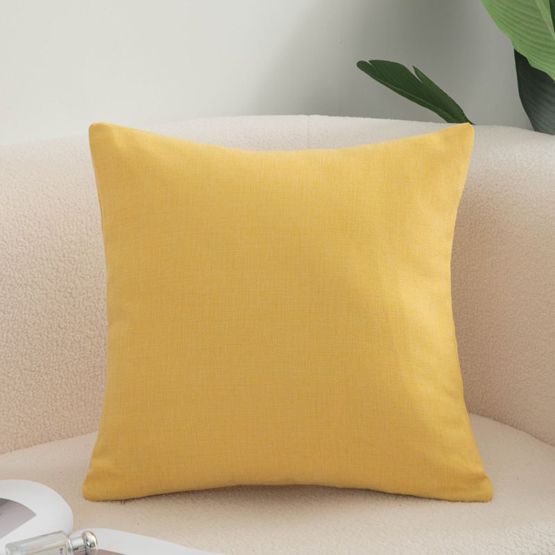 Shengdu Solid Color Polyester Pillow Case 40x40cm csmm bright yellow 40*40cm