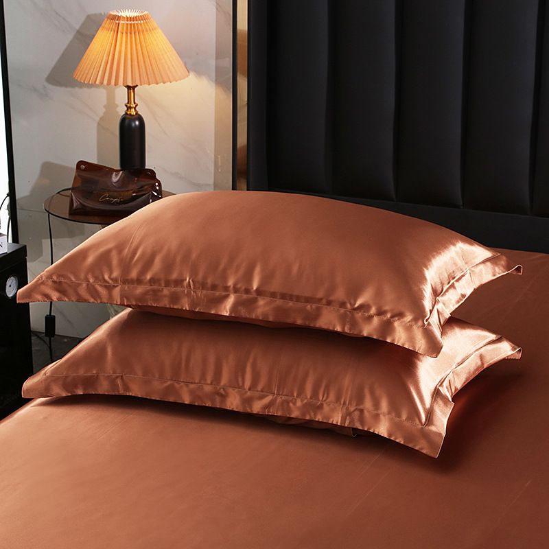 Silk Pillowcase Polyester 30s Washed Peacock Blue 48x 74cm [one pack]] view 6