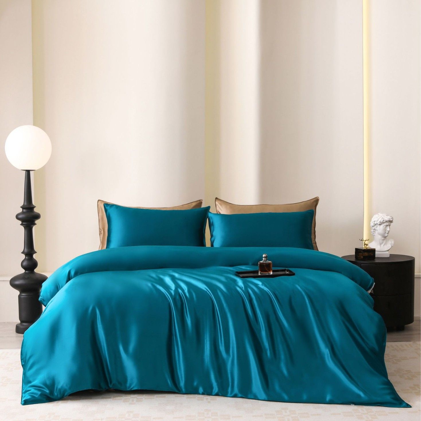 Oval Silk Workshop 22 Momme Silk Four Piece Set 1.5 m bed (2x 2.3 m quilt — image 1