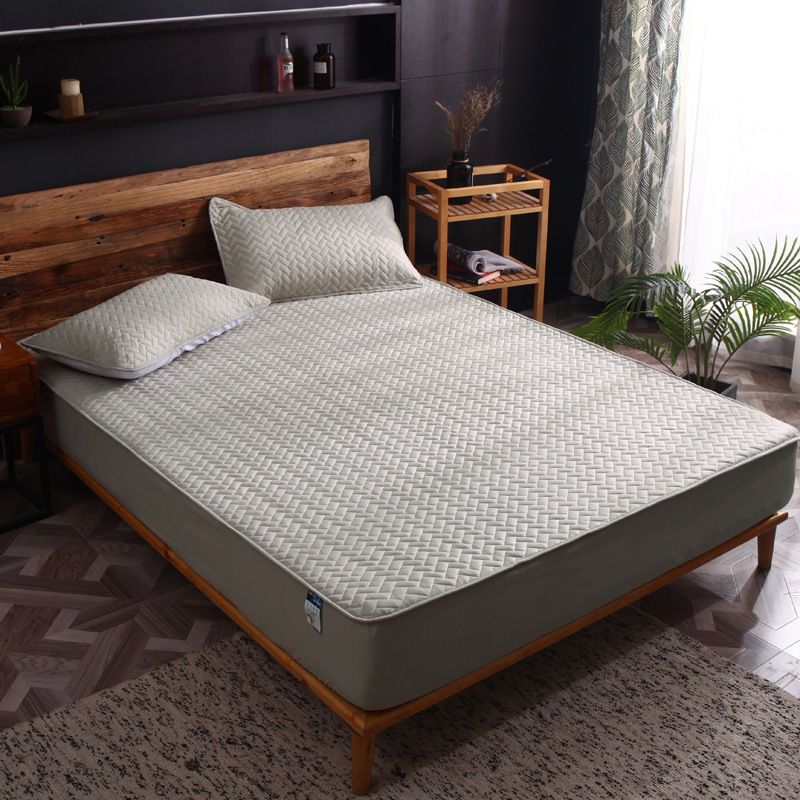 Cotton Mattress Cover 90x200cm Gray Grid Jade Dage 150*200cm standard view 2