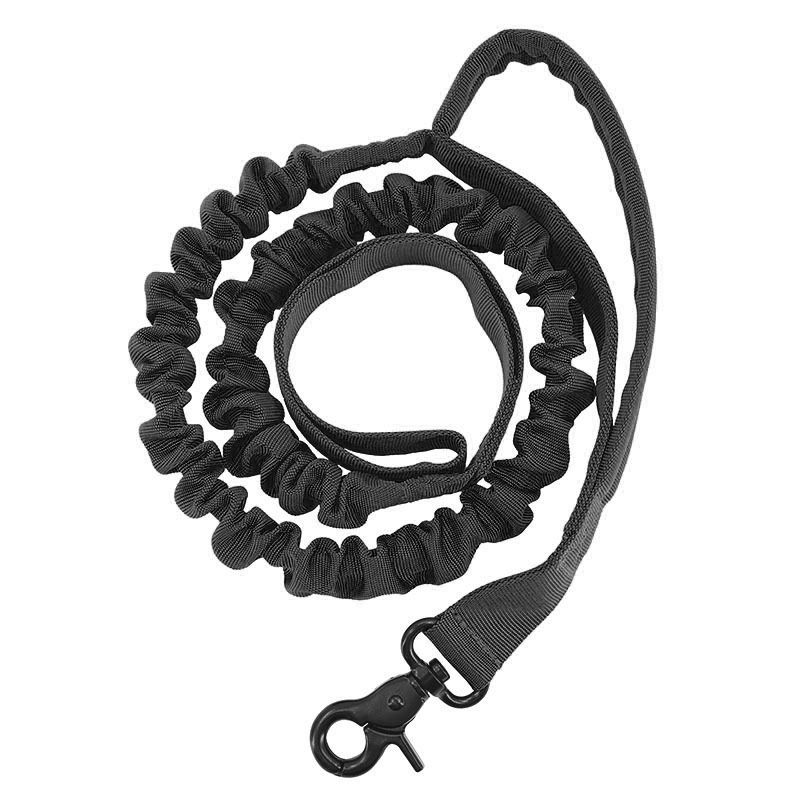 Nylon Dog Collar Training Buckle 3.8cm Traction Rope-Black (One Size) M code — image 1