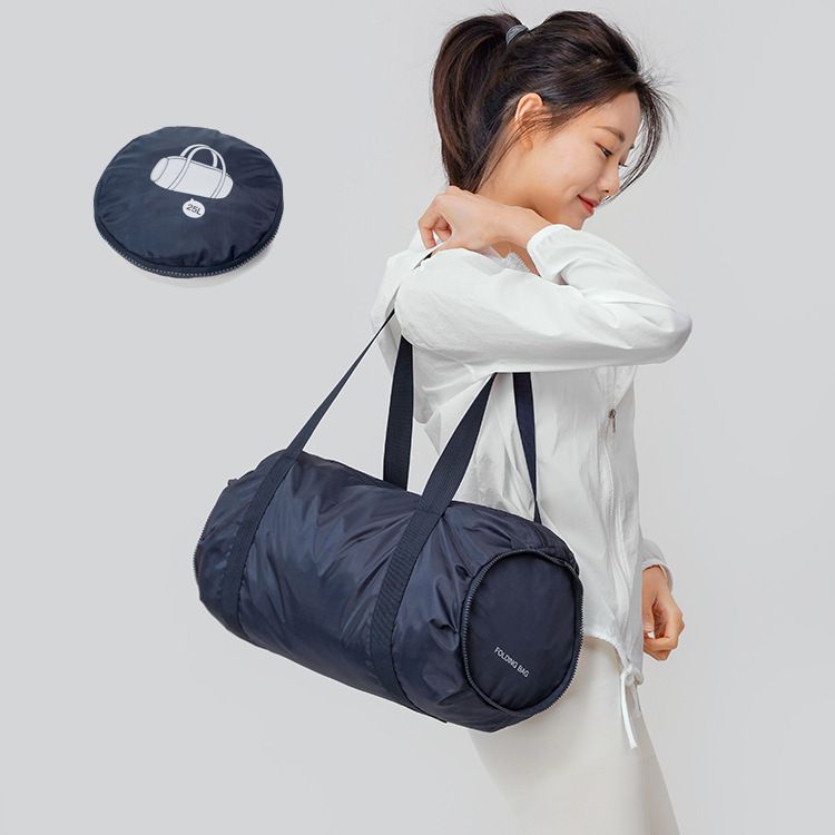 Guest Folding Gym Bag Travel Storage Organizer Navy blue