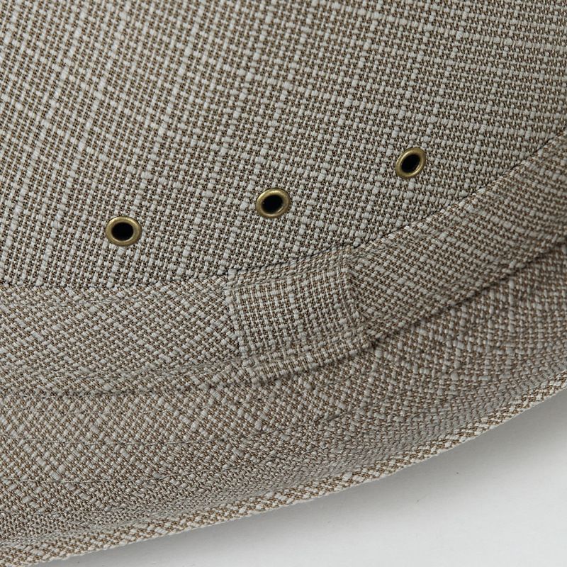 Men's Linen Top Hat Summer Dome Curled Brim Hong Kong and Macao hemp Black 59# view 6