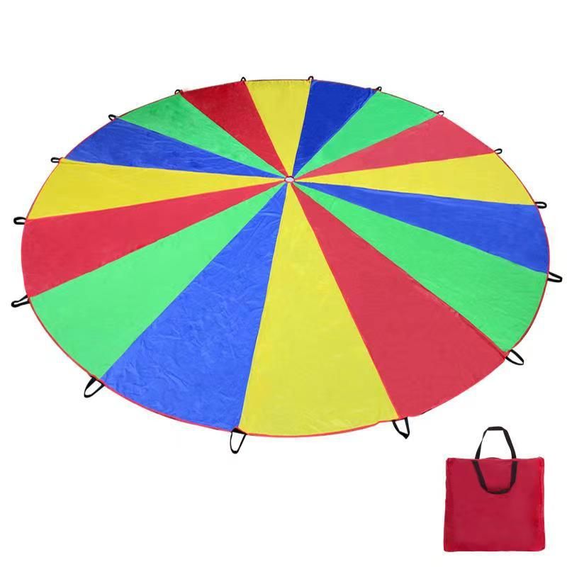 Rainbow Umbrella Cloth Toy 2.6m 8 Panels Rainbow umbrella (3.6 m 8 pieces free view 7