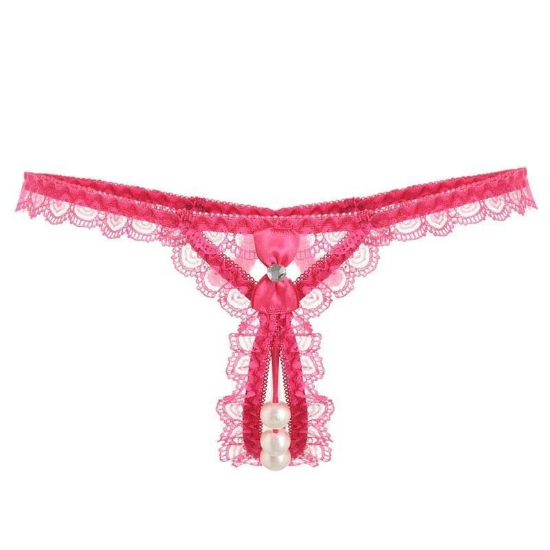 FanTing Nylon Open Crotch G-string Women Underwear Red Free size view 5