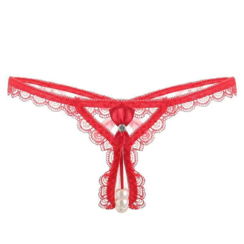 FanTing Nylon Open Crotch G-string Women Underwear Black Free size view 4