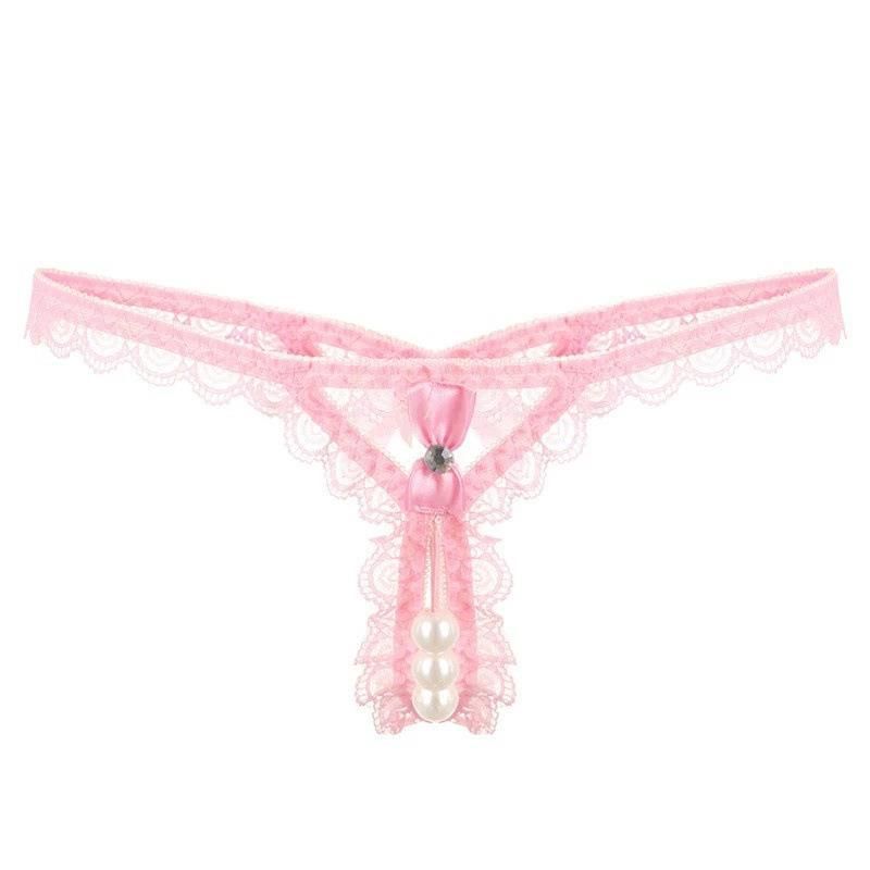 FanTing Nylon Open Crotch G-string Women Underwear Pink Free size — image 1