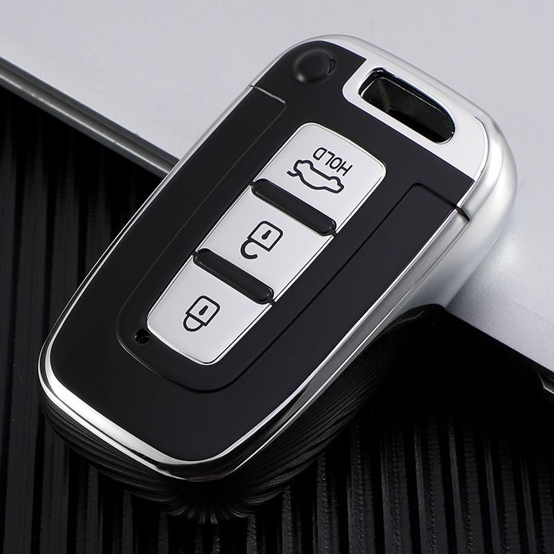 Morning Twilight Car Key Cover for Hyundai Kia TPU Vitality Red view 3