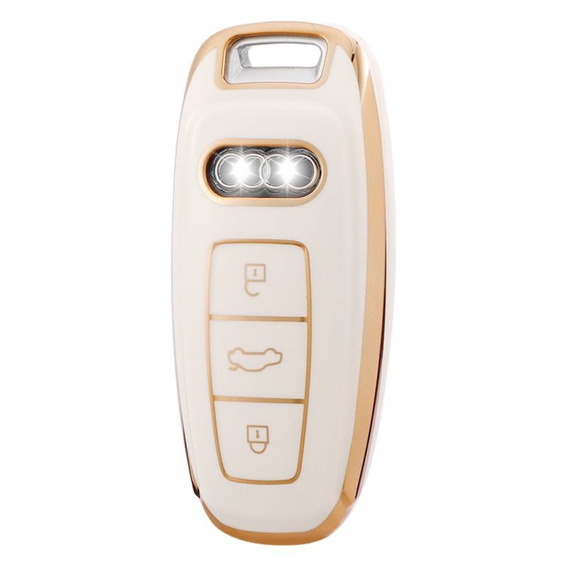 Color My Life Audi Key Case TPU White view 2