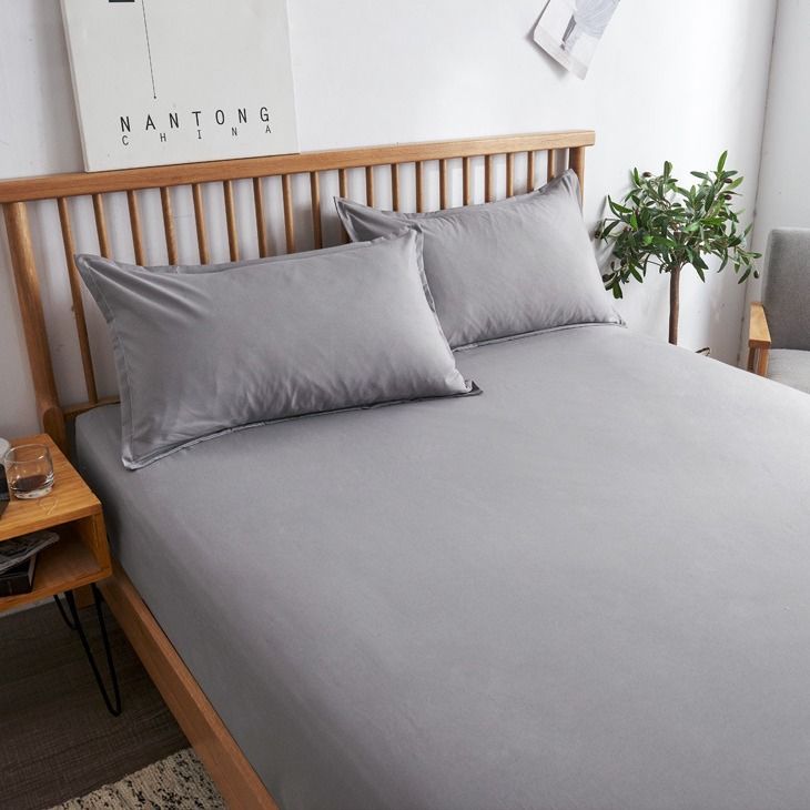 Pure Cotton Mattress Cover Non Slip Bed Sheet 40s CAMEL 160*200cm standard view 3