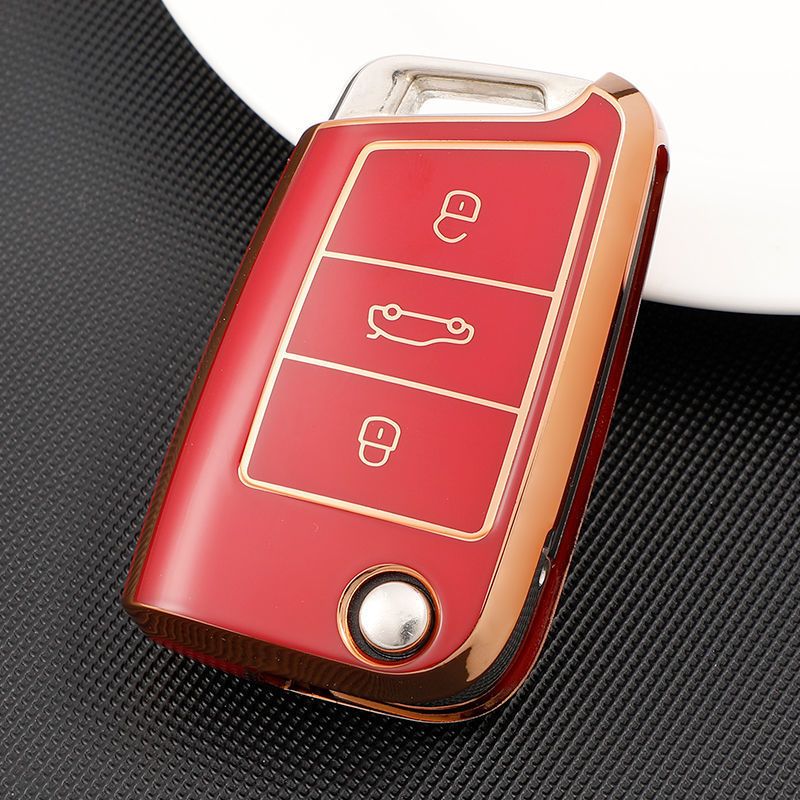 Color My Life Volkswagen Touran L Key Case TPU White view 2