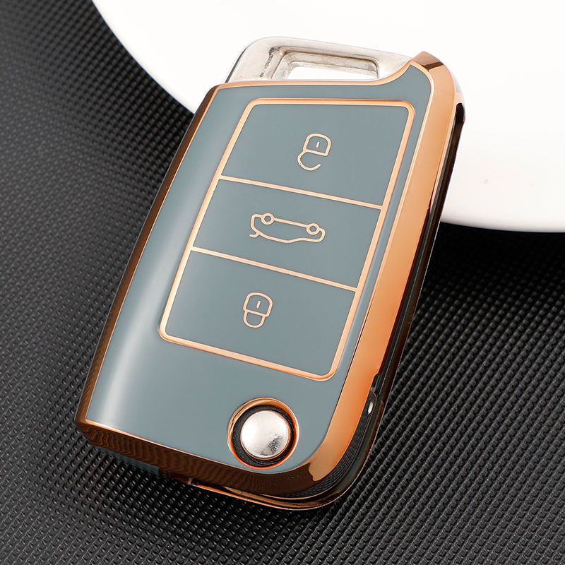 Color My Life Volkswagen Touran L Key Case TPU White view 3