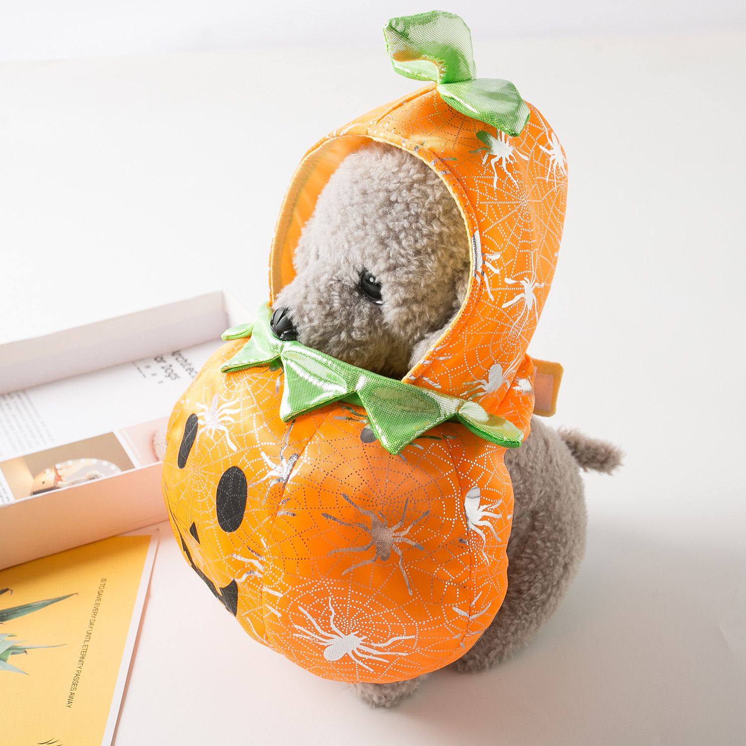 Pet Transformation Outfit Pumpkin Stand Up Dog Cat Cloth M view 4