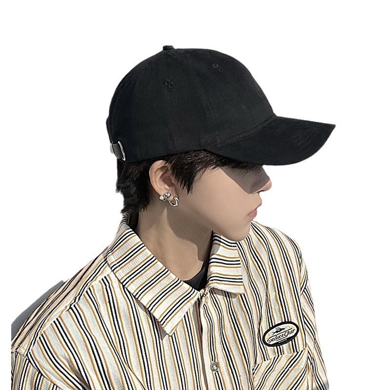 Men Summer Baseball Cap Cotton Adjustable 65cm Colo Grey Large size (60-65cm) view 4