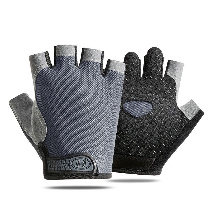 T-BAGWELL Cycling Gloves Half Finger Anti-slip B half finger black view 5
