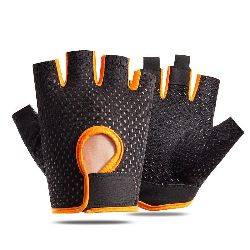T-BAGWELL Cycling Gloves Half Finger Anti-slip A half finger black green XL view 4