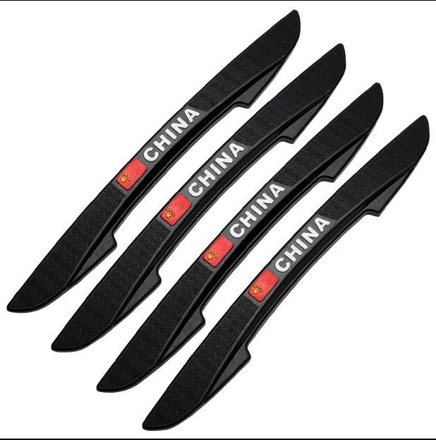 Car Door Anti Collision Strip PVC Black Flag Blade Anti-collision Strip: White view 3