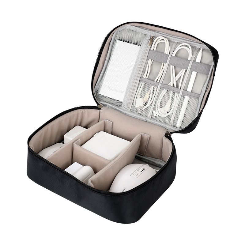 Bei Lian Data Cable Storage Bag Cube Polyester Travel Black 24.5*18*10cm view 5