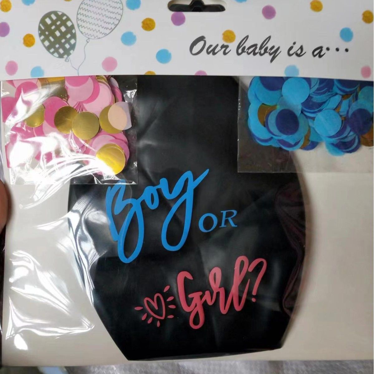 36 inch Balloon Set Confetti Tassel Yize latex Card 36-inch circle + two packs
