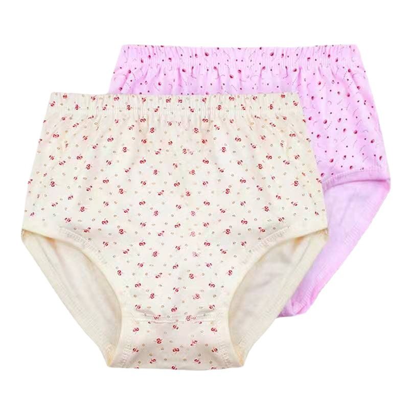 Tycoon Cotton Floral Briefs High Waist Pink printed thin section 160 view 2