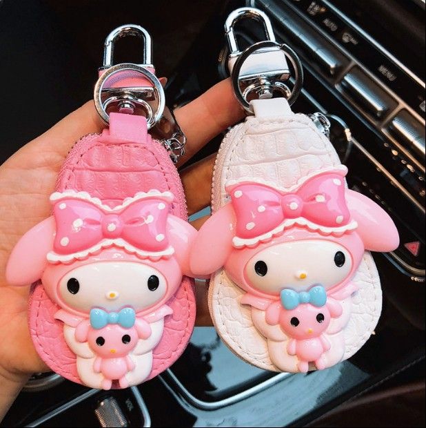 Cartoon Key Bag for Kia Lexus Black Sitting position KY view 4